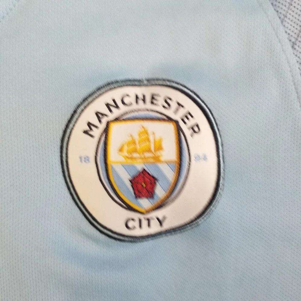 Manchester City Soccer Jersey Large Home Football Shirt Nike  SANE #19 2018